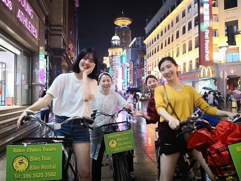 Shanghai: 4-Hour Nightlife Adventure & Tasting Bike Tour - Key Points