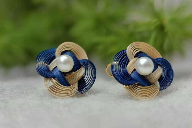 Shanghai:Bamboo Weaving Jewelry Making(Brooch/Earring/Ring) - Who Will Love This?