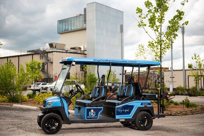 Shared Golf Cart Tour of Bentonville, Arkansas - Key Points