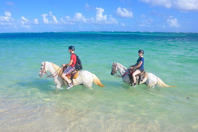 Shared horseback riding Punta Cana Beach - Dive into the Adventure: Shared Horseback Riding at Punta Cana Beach