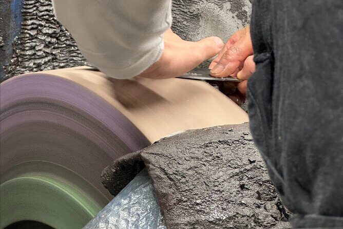 Sharpening your Knife at A Sharpener's Factory in Osaka - Key Points