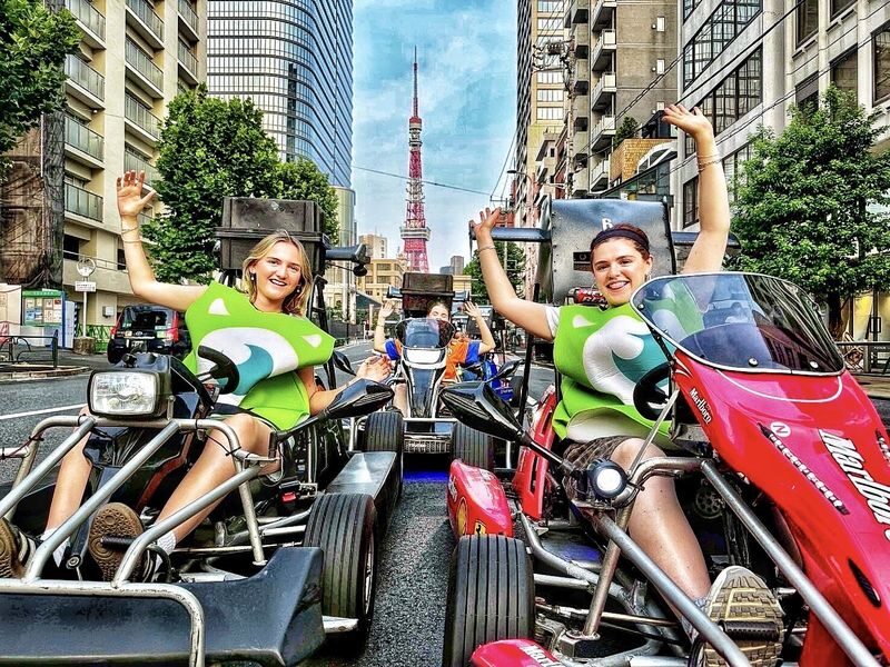 SHIBUYA CROSSING GO-KART BEST TOUR PROVIDER by ALOHA GO-KART - Roppongi and the National Stadium: the city between the landmarks
