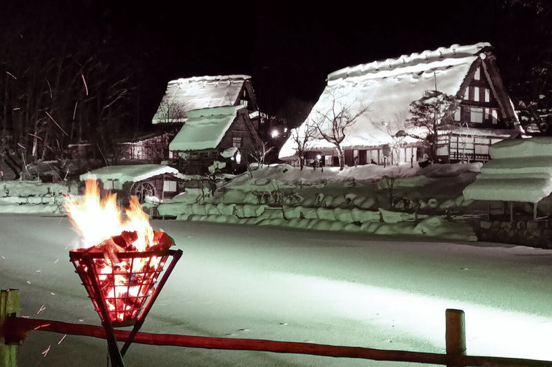Shirakawago & Hida Winter Illumination 2-Day Bus Tour (from Osaka) - Hida Folk Village’s winter illumination