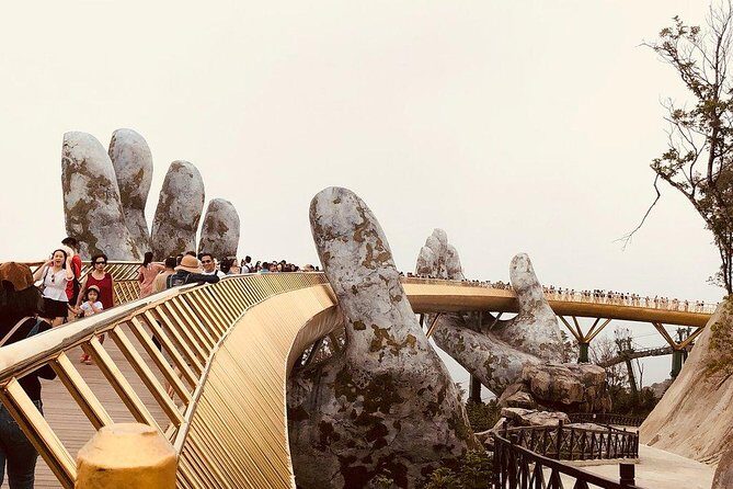 Shore Excursion from CHAN MAY or TIEN SA port to GOLDEN BRIDGE, Marble Mountain - Key Points