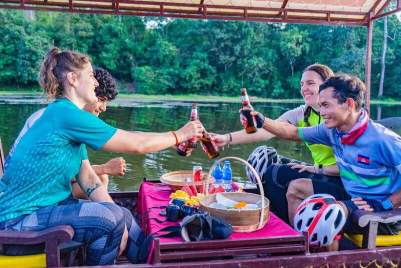 Siem Reap: Angkor Sunset Bike & Boat Tour w/ Drinks & Snacks - What’s Included and What’s Not