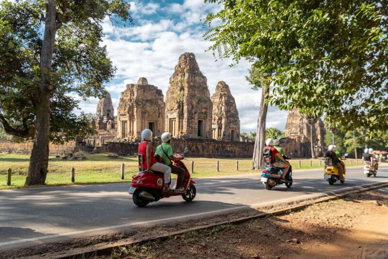 Siem Reap: Angkor Twilight & Boat Vespa Adventure - Key Points