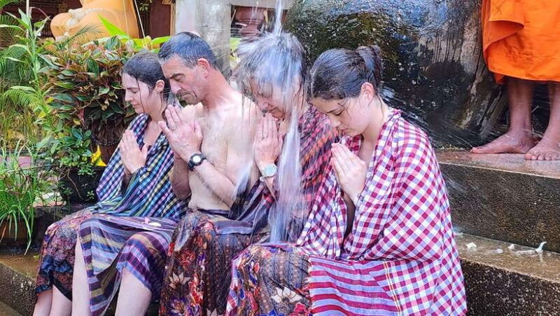 Siem Reap Cambodian Buddhist Water Blessing and Local Market - Key Points