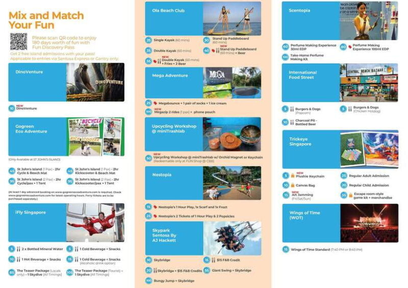 Singapore: Fun Discovery Pass Sentosa - What’s Included in the Pass?