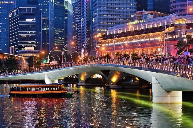 Singapore Guided Night Tour with 2 Light Shows & River Cruise - Key Points