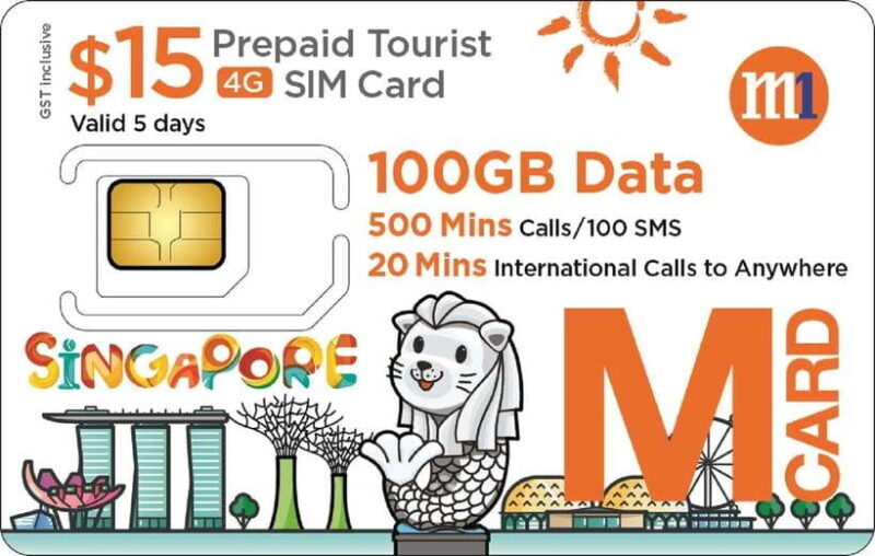Singapore: M1 Tourist SIM Simcard - Key Points