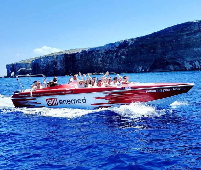 Sliema: Powerboat trip to Gozo & Comino with Caves - Key Points