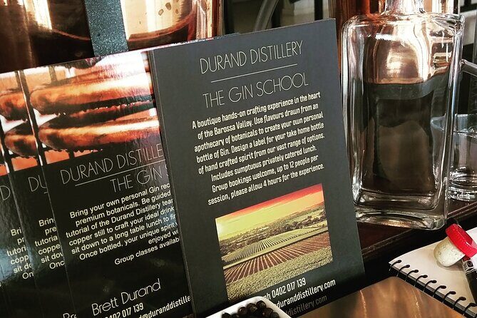 Small-Group Gin Making Lesson with Lunch in Barossa - A Hands-On Gin Making Experience in the Heart of Barossa