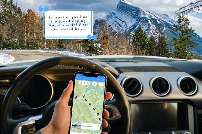 Smartphone Audio Driving Tour between Lake Louise and Calgary - A Detailed Look at the Route and Features