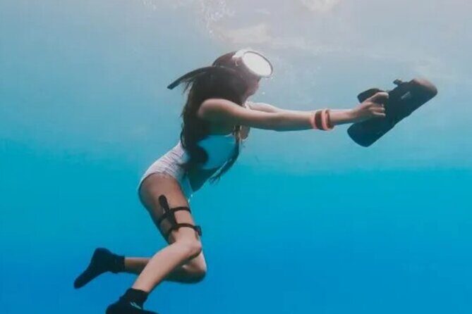 Snorkeling with underwater scooter in Tahaa lagoon from Raiatea - Snorkeling with Underwater Scooter in Tahaa Lagoon from Raiatea