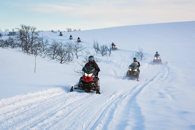 Snowmobile safari in the mountain plateau of Finnmarksvidda - Snowmobile Safari in the Mountain Plateau of Finnmarksvidda