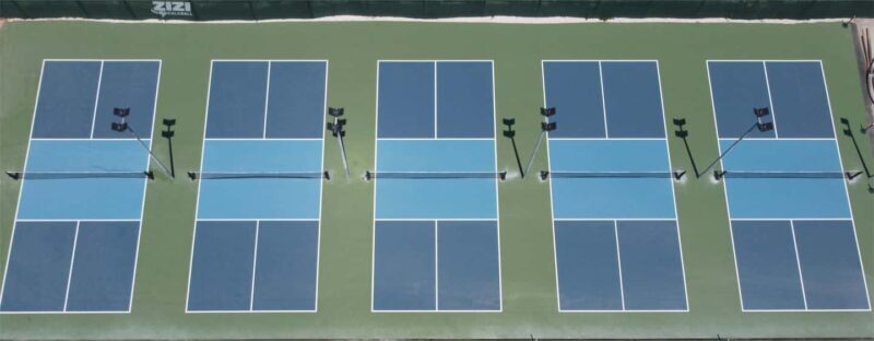 Split: Pickleball Court and Equipment rental - Key Points