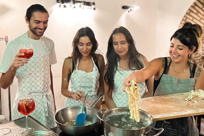 Spritz and Spaghetti: Small Group Tipsy Cooking Class - Key Points