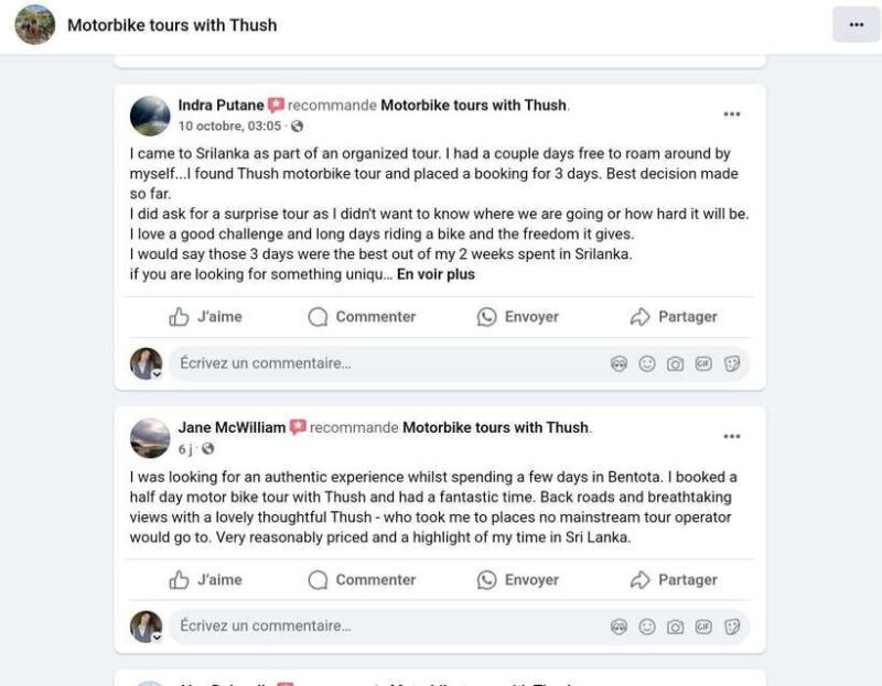 Sri Lanka / Bentota: Motorbike sightseeing tours - Frequently Asked Questions