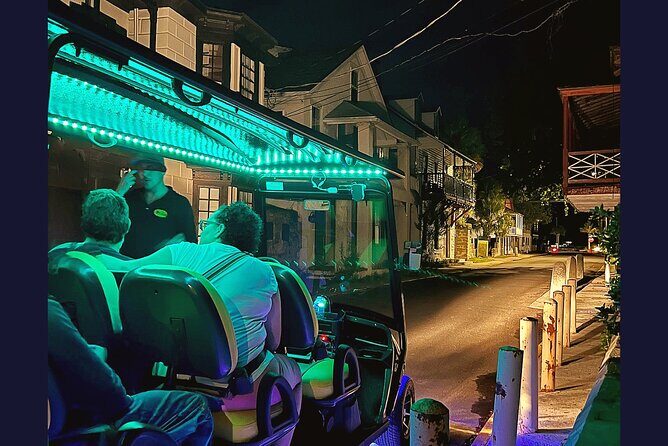 St. Augustine Ghost Tour on Premium Golf Cart with PiCk Up - Frequently Asked Questions