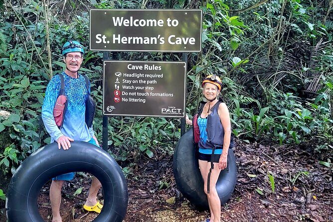 St. Herman's Cave Tubing with swimming in the Inland Blue Hole - Experience the Serenity of Belize’s Inland Blue Hole and Cave System