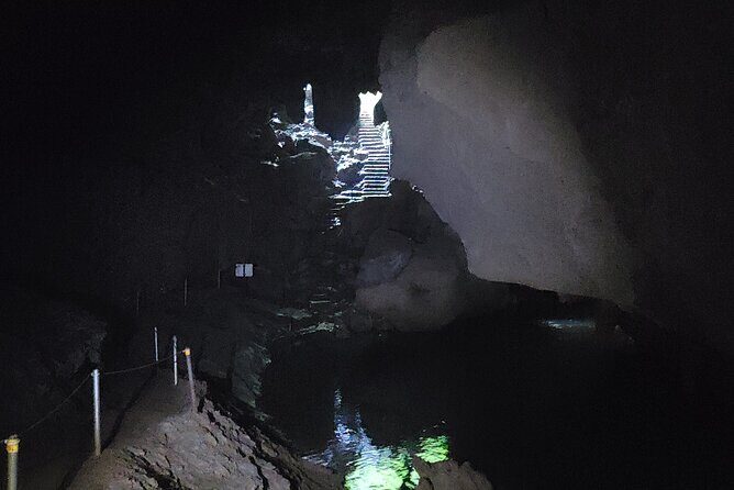 St. Herman's Cave Tubing with swimming in the Inland Blue Hole - Key Points