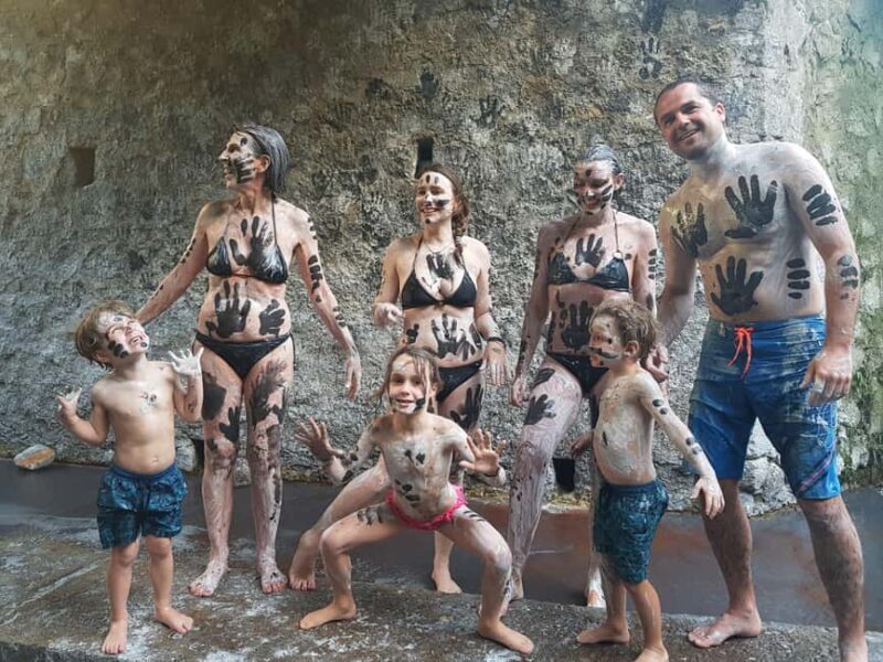 St Lucia: Mud Baths, Waterfall & Tet Paul Trail Tour - Mineral Baths at Malgretoute