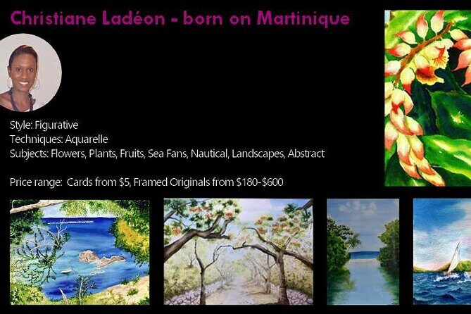 St.Martin - St.Maarten: Small Group, Visit Our Artists, Art Tour - Key Points