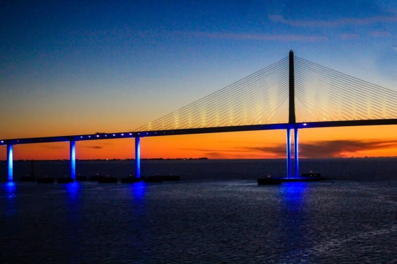 St. Petersburg, FL: Sunset & Skyway Bridge Lights Tour - An Authentic Sunset Experience on the Gulf Coast