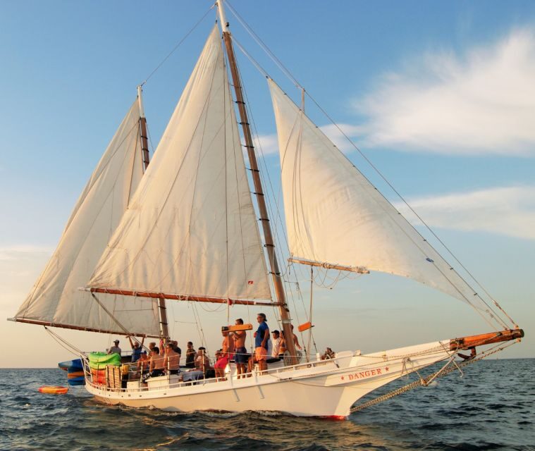 Stock Island Wind & Wine Sunset Sail aboard classic Schooner - Key Points
