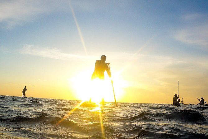 Sunrise paddleboard group session Caribbean Sea. Foto's included! - Key Points
