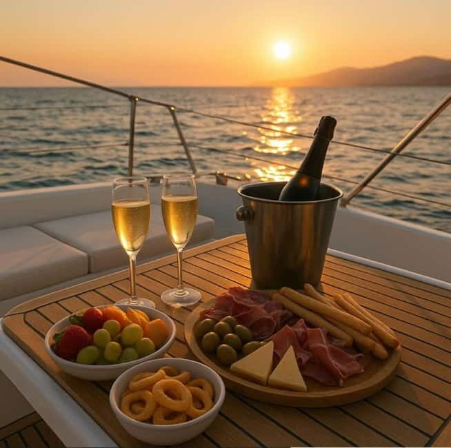 Sunset Aperitif on a Boat  Castro - Key Points