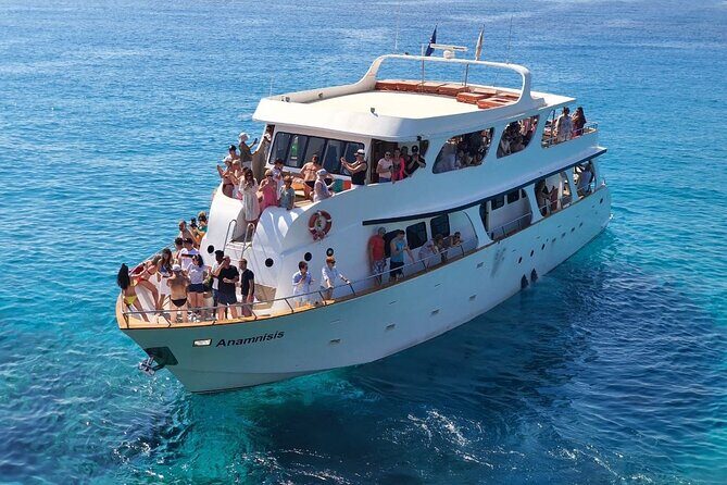 SUNSET LUXURY YACHT from Protaras - Cypriot Dinner - 1 free drink - Experience a Sunset Luxury Yacht Trip from Protaras with Cypriot Dinner and a Free Drink