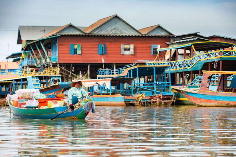 Sunset Over the Tonle Sap Lake and Visit Floating Village - Key Points