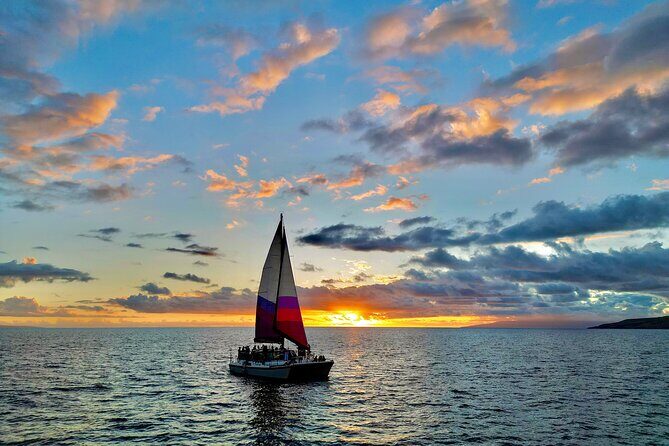 Sunset Sail on a Small Charming Hawaiian Catamaran Maalaea Harbor - Sunset Sail on a Small Charming Hawaiian Catamaran Maalaea Harbor