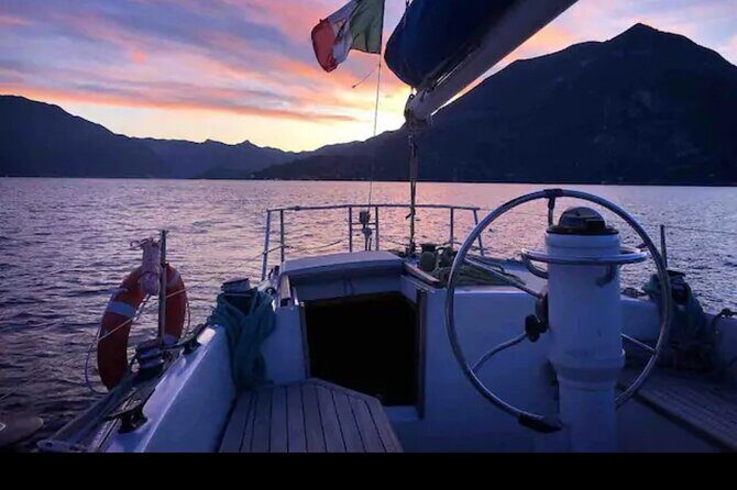 Sunset sailing on lake Como with Private Skipper - The Value of a Private Sailing Trip