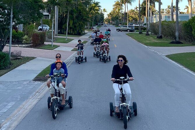 Sunset Tour of Naples Florida by Trike and Moped - Family Fun - Exploring Naples on Two Wheels at Sunset