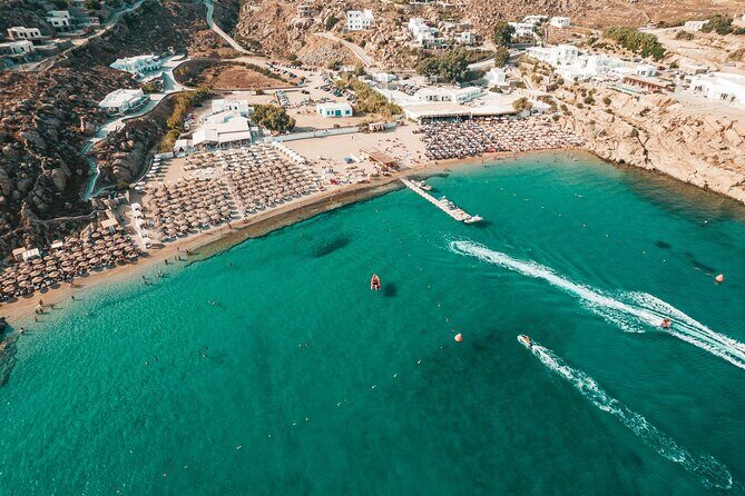 Super Paradise Beach Mykonos Seaside Sunbed (5th & 6th row) - Discovering Super Paradise Beach: What to Expect