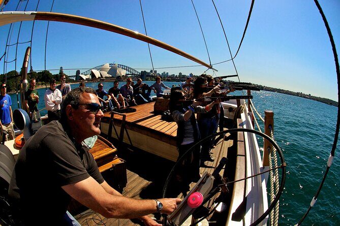 Sydney Harbour Tall Ship Laser Clay Shooting with Mast Climb - Key Points