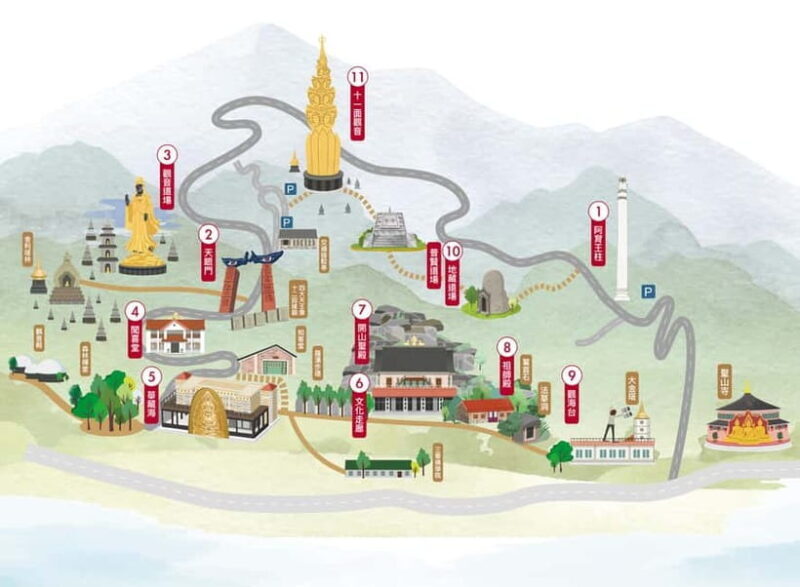 Taipei Private Spiritual Tour with Afternoon Tea & Cycling - Cycling through the Old Caoling Tunnel