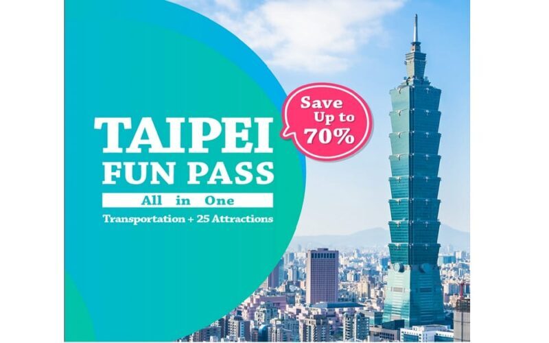 Taipei: Unlimited FunPass - Transports & Attractions Pass - Key Points
