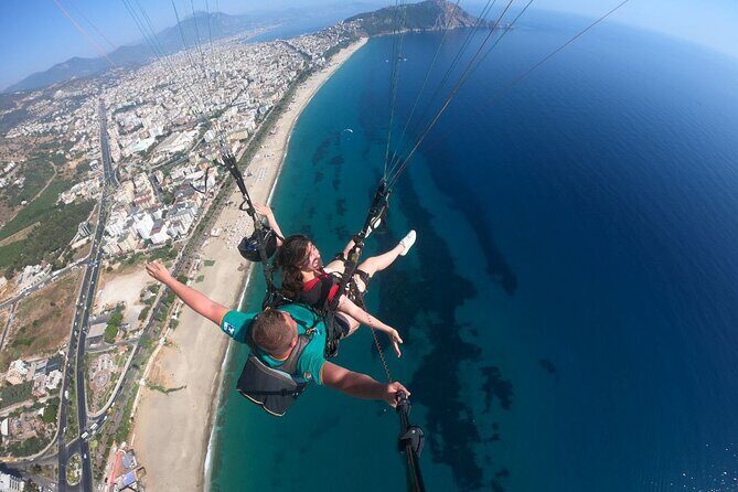 Tandem Paragliding from Antalya to Alanya - An Unforgettable Flight: Tandem Paragliding from Antalya to Alanya