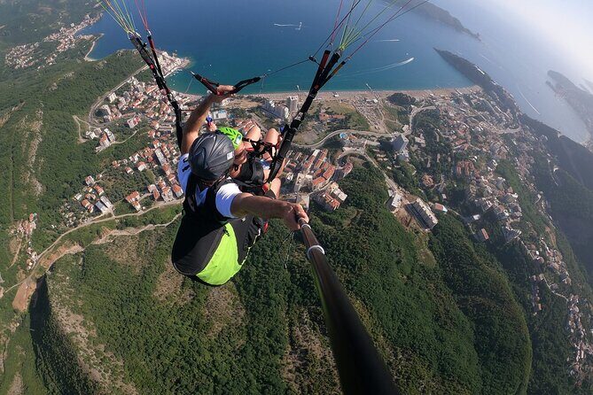 Tandem paragliding tour in Budva Montenegro - A Closer Look at the Experience