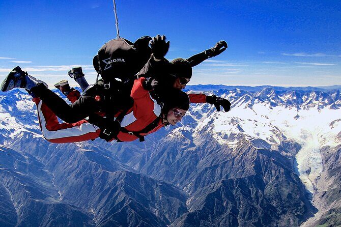 Tandem Skydive 18,000ft from Franz Josef - Key Points