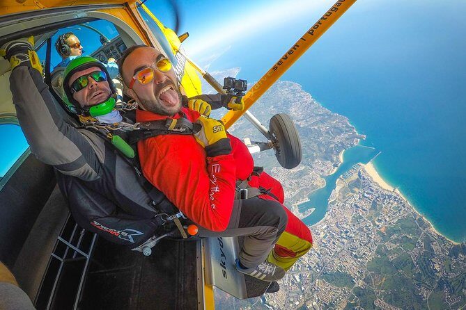 Tandem Skydiving Algarve from 15.000ft  5000m - A High-Flying Adventure over Algarve’s Coast: Tandem Skydiving from 15,000 ft