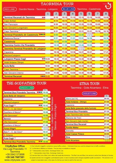 Taormina: Hop-On Hop-Off Green Line Godfather Bus Tour - The Detailed Experience: What to Expect