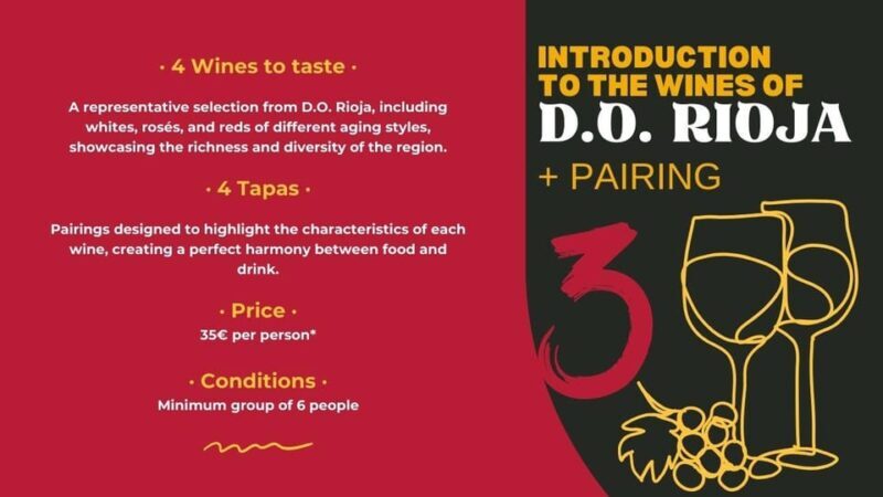 Tasting: "Introduction to Wines of D.O. Rioja" + Pairing - Who Would Love This Experience?