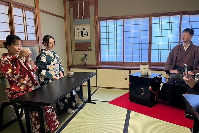 Tea Ceremony in 150 Years Old Townhouse with Tables and Chairs - Key Points