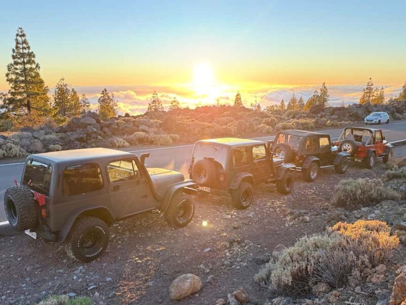 Tenerife: Jeep Wrangler Tour to Mount Teide, Day and Sunset - Key Points