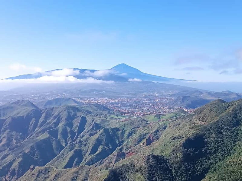 Tenerife-Puerto Cruz: Avatar Hiking, Bajamar and Cocktail - Mountain and Coastal Views