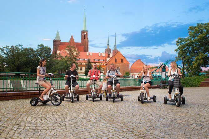 The Grand E-Scooter (3 wheeler) Tour of Wroclaw - everyday tour at 9:30 am - Exploring Wroclaw on a Three-Wheel E-Scooter